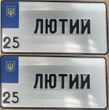 Комплект Автономерів - cувенірні Америка (ЛЮТИЙ)