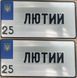 Комплект Автономерів - cувенірні Америка (ЛЮТИЙ) 222 фото